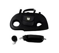 Outdoor Horizontal Dog Walking Bag, Handheld Small Dog Carrier, Breathable Waterproof Carry Bag for Walks, Hikes, Small Animal Accessories (Black, L)