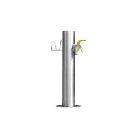 Outdoor Hose Faucet Extender Water Column with Faucet and Spray Gun - Freestanding Garden Watering Fountain and Dispenser for Decorative Yard