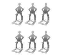 Outdoor Human-Shaped Sausage Grill,Stainless Steel BBQ Sausage Holder, Creative Standing Man Sausage Barbecue Rack, Porta Camping Grill (6)