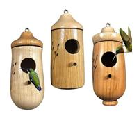 Outdoor Hummingbird House, Hummingbird House for Outdoor | Wooden Finch Nest | Garden Bird Hut Hummingbird House, Hummingbird House for Outdoor, Indoor, Home, Garden Window