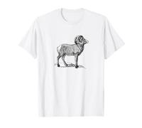 Outdoor Hunting Rocky Mountain Bighorn Sheep Ram Full Curl T-Shirt