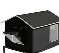 Outdoor Igloo Cat Shelter, Extra Large 4-Season Pet Cave with Thermal Reflective Layer, Foldable All-Weather Kitty Bed for Indoor & Outdoor