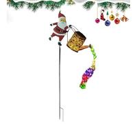 Outdoor Illuminator - Weather Resistant Father Christmas Shape, Sun Powered Lantern, Landscape Glow Effect Feature, Backyard Courtyard Accent, Pathway Terrace Illumination, Holiday Figure