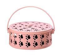 Outdoor Incense Burner - Holder for Incense Spirals with Handle, Ash Catcher Tray with Cat Claws Design for Camping Meditation SPA Yoga Home Patio