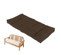 Outdoor Indoor Bench Cush for 1 4 Seats 8cm Thick Waterproof Patio Sofa Pillow Recular Topper for Garden Fur Swing and Pallet (Coffee 39"x22" 100x55cm)