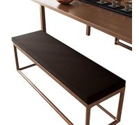 Outdoor Indoor Bench Cush Non Slip Removable Pad for Sofa Loun Garden Dark Brown 165x50cm x 5cm Thick er Design for Easy Cleaning Perfect for t