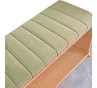 Outdoor/Indoor Bench Cush - Removable & Washable Garden Sofa Pillow 2/3 Seater Velvet Teddy Cushs for Window Benches Green 120x30x4cm