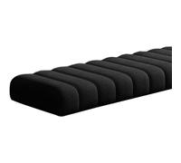 Outdoor/Indoor Bench Cushion 120cm/150cm/80cm/90cm x 40cm/30cm 2/3 seater Rectangle Bench Seat Pad for Bay Windows, Garden Patio, Long Chairs & Porch Furniture,Black,45x135cm