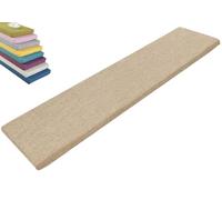 Outdoor/Indoor Bench Cushion 90 cm/120 cm/150 cm x 50/40/35/30 cm 45D High Resilient Foam Seat Pad with Non Slip Washable Cover and Zipper for Patio Garden Sofa Window (Khaki 90 x 45 x 5 cm)