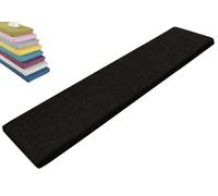 Outdoor/Indoor Bench Cushion 90 cm/120 cm/150 cm x 50/40/35/30 cm 45D High Resilient Foam Seat Pad with Non Slip Washable Cover and Zipper for Patio Garden Sofa Window (Black 120 x 35 x 5 cm
