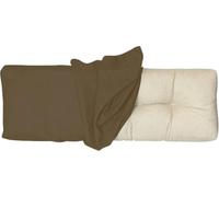 Outdoor Indoor Bench Cushion Pad Covers Non Slip Replacement Covers for 2 3 Seater Seats 120x40 110x40 140x45 150x50 cm Zip Closure Thick Brown Cushion for Bay Window Chair