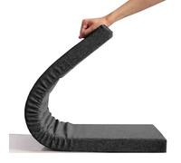 Outdoor Indoor Bench Cushion Pad Non Slip Removable Zippered Sofa Lounge Seat Pad for Garden Furniture Dark Gray 145x60cm x 5cm Thick Perfect for Comfort & Style