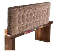 Outdoor Indoor Bench Cushion - Soft Pearl Cotton Seat Pad for Porch Swing, Garden, Patio, Backyard - Easy Care Polyester Fabric, 24x24 inch, Black