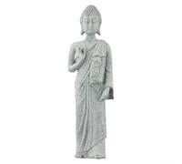 Outdoor Indoor Buddha Statue Resin Stone Ornament for Serene Spaces (B)