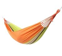 Outdoor Indoor Double Frame Hammock with Carry Bag - 200 x 150 cm, Supports Up to 150 kg, Perfect for Camping, Patio, Yard, and Garden(Orange-yellow)