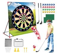 Outdoor & Indoor Golf Battle Play Set, Sticky Golf Darts Chipping Game, Sports Activities with Putting Practice Toy and Swing Training Tool for Kids Adults A