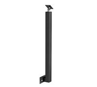 Outdoor & Indoor HandrailSideMountPost 70cm Adjustable 270° Metal Square Support Black1 Baluster for Safety & Stability