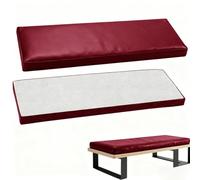 Outdoor Indoor Leather Bench Pad 2Seater Thick Pillow for Swing Hammock Removable Cover Ideal for Garden Patio Office & Coffee Shop 180x50x5cm