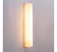 Outdoor/Indoor LED Wall Sconce, Natural Stone Wall Lamp, IP65 Waterproof Wall Light, Alabaster Wall Mounted Lamp Lighting Fixtures for Porch Terrace Garden Landscape Bedroom Living Room