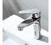 Outdoor & Indoor Mixer Tap, Dual-Purpose Brass Faucet for Bathroom Vanity and Kitchen Sink, Hot/Cold Water Single Handle Basin