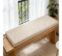 Outdoor/Indoor Non-Slip Bench Cush 50x70 cm, Red, Ideal for Garden, Dining, Kitchen Benches, table Seating Pad for Patio, Fur Accessory