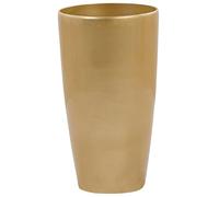 Outdoor Indoor Plant Flower Pot Tall Round 32 cm High Gloss Gold Tseria
