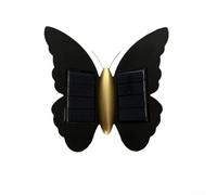 Outdoor Indoor Solar Wall Light with Unique Butterfly Shape Featuring IP65 Waterproof Protection and Up and Down Lighting Effect (White (Warm Light (3000K))