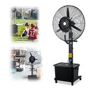 Outdoor Industrial Misting Fans - 22"/26"/30" Pedestal Cooling Fan with 11 Gallon Tank, 3-Speed Electric Spray Fan for Patio, Workshop & Commercial Use