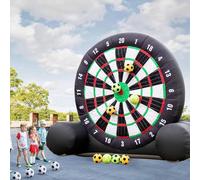 Outdoor Inflatable Football Dart Target - 3m Height with 8 Balls and 370W Fan - Waterproof Giant Game for Backyard Parties