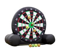 Outdoor Inflatable Football Dart Target, 9.8ft Inflatable Soccer Dartboard, Portable Soccer Training Aid Tool with 8 pcs Balls and Air Blower, for Training, Parties, Fun Sports