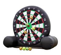 Outdoor Inflatable Target High-Adhesive with 370W Blower 8 Balls, Giant Football Dart Game for Backyard Parties Waterproof Sports Set Giant Game with Big Target,A,2m