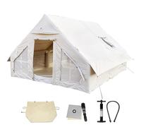 Outdoor Inflatable Tent,Birthday Gift, Inflatable Canvas Tent 2-8 Person Waterproof Breathable UV50+ Oxford Fabric 4-Season Camping Tent Multiple Sizes(300x400x200cm)