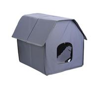 Outdoor Insulated Cats House Easy Assembly For Winter Cats Shelter Cozy Bed Large Foldable Shelter Outdoor House