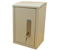 Outdoor Insulated Tap Cover Box, Weatherproof Lock Box (White)