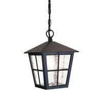 IP43 1 Bulb Chain Lantern Light Black LED E27 100W Bulb External d00210