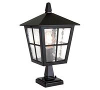 Outdoor Ip43 Black Led Chain Lantern With E27 Socket For 100W Bulb