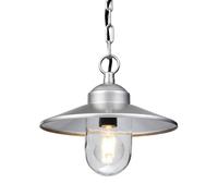 Outdoor IP44 1 Bulb Chain Lantern 304 SS Silver LED E27 60W