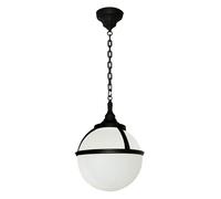 Outdoor IP44 1 Bulb Chain Lantern Black LED E27 100W Bulb Outside External