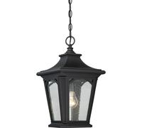 Outdoor IP44 1 Bulb Chain Lantern Mystic Black LED E27 60W Loops Black One Size