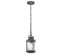Outdoor IP44 1 Bulb Chain Lantern Weathered Zinc LED E27 60W d01614