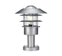Outdoor IP44 1 Bulb Wall Ground Pedestal Light 304 SS / Silver LED E27 60W