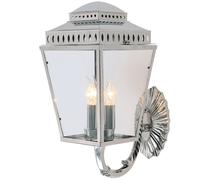 Outdoor IP44 3 Bulb Wall Light Highly Polished Nickel LED E14 60W