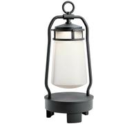 Outdoor IP44 Integrated LED Bluetooth Lantern Textured Black LED 3W d01749