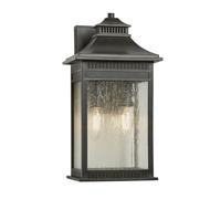 Outdoor IP44 Twin Wall Light Imperial Bronze LED E14 40W