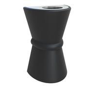 Outdoor IP44 Twin Wall Light Sconce Up & Down Light Black LED E27 60W