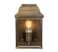 Outdoor IP44 Wall Light Aged Brass LED E27 100W d02556