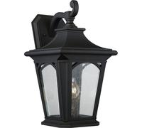 Outdoor IP44 Wall Light Sconce Mystic Black LED E27 100W Bulb External d02151