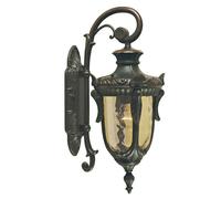 Outdoor IP44 Wall Light Sconce Old Bronze LED E27 100W Bulb External d02052 Loops Multi One Size