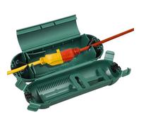 Outdoor IP54 Waterproof Connection Box, Weatherproof Electrical Extension Lead Cover, Safety Seal Enclosure To Protect Holiday Decorations, LED Strip Light, Power Tool, Fountain, Green