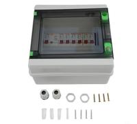 Outdoor Ip65 Circuit Breaker Panel Box Two Way Consumer Unit With Clear Flip Cover For Garage And For Caravan Electrical Safety Protection White Ha Series Distribution Device Home(HA-9WAY)